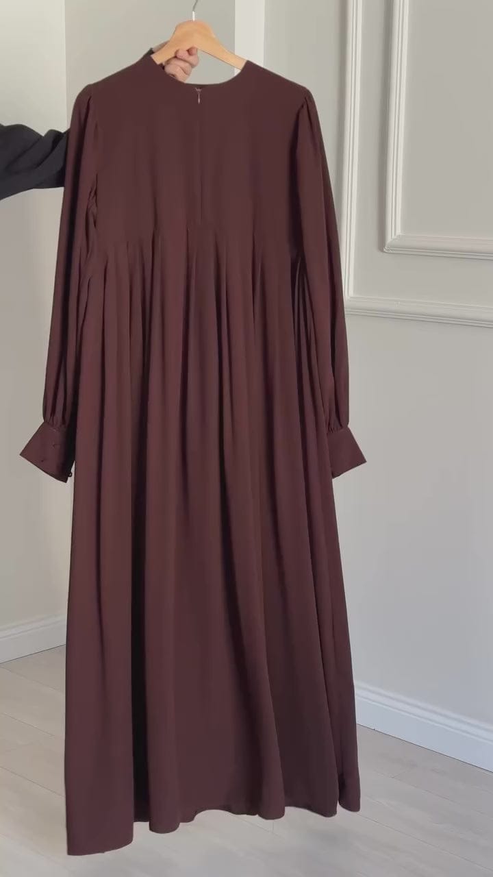 Brown Abaya with Stroller 