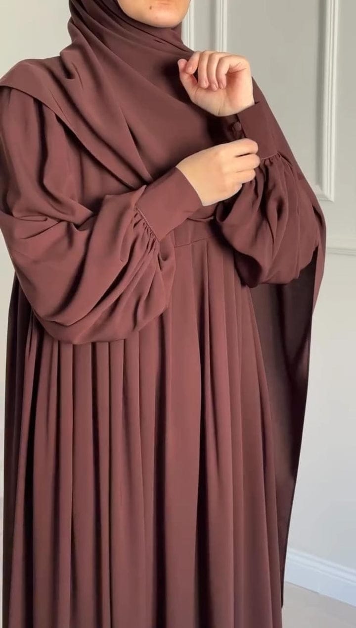 Brown Abaya with Stroller 