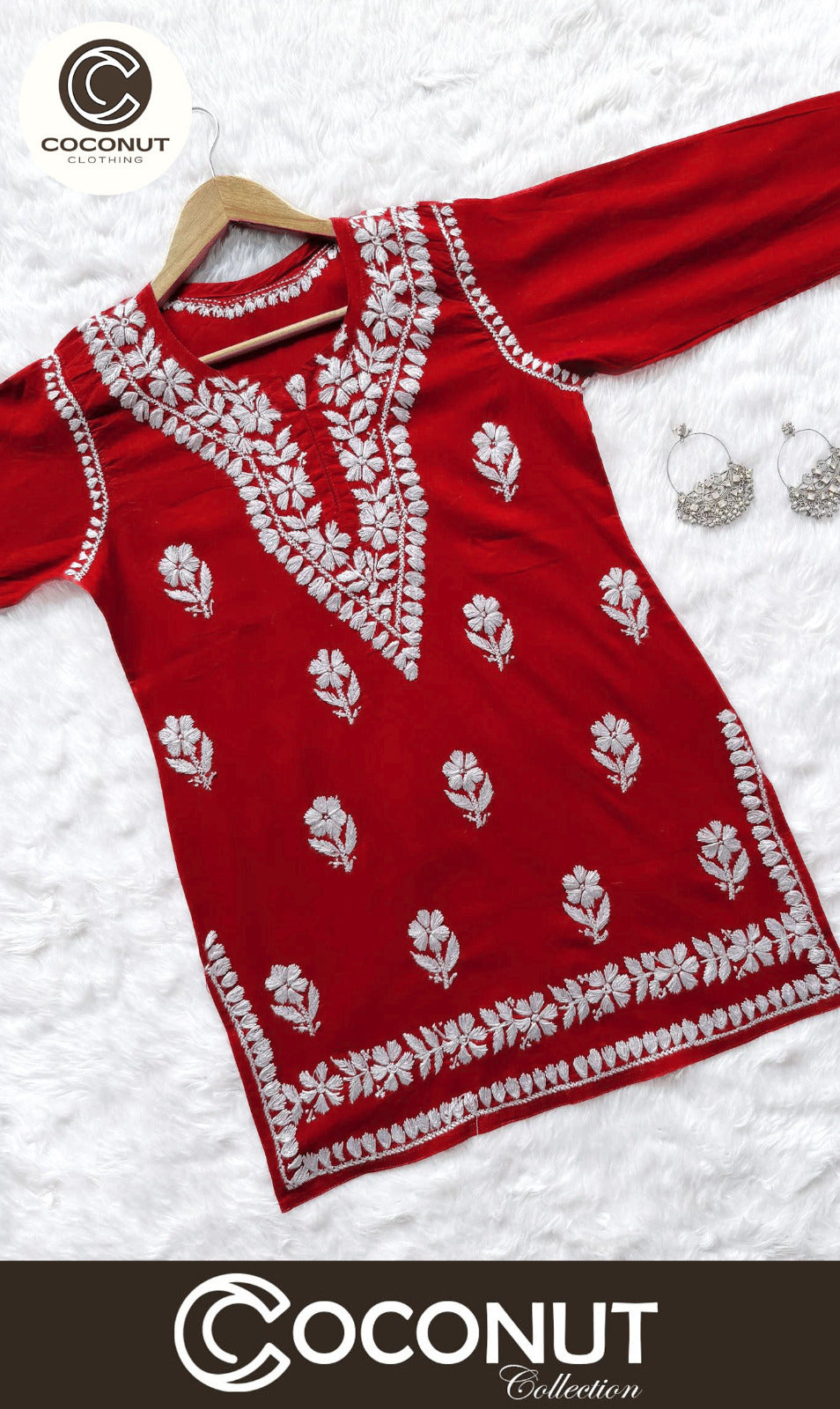 Indian Style Short Embroidered Kurti