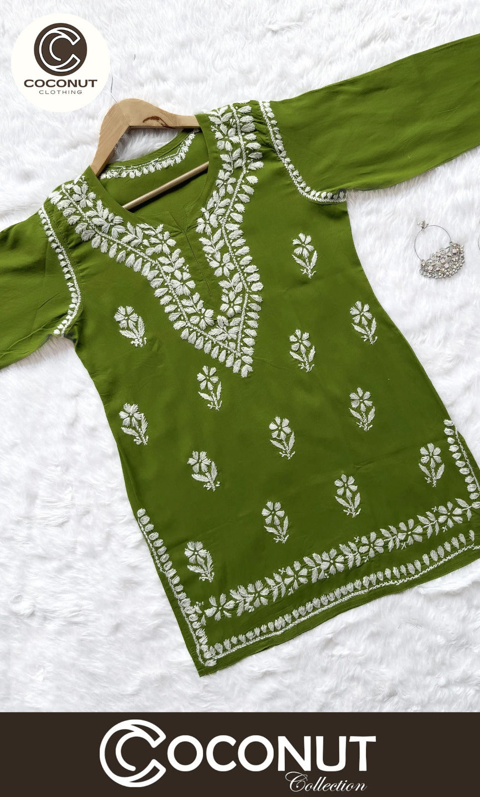 Indian Style Short Embroidered Kurti