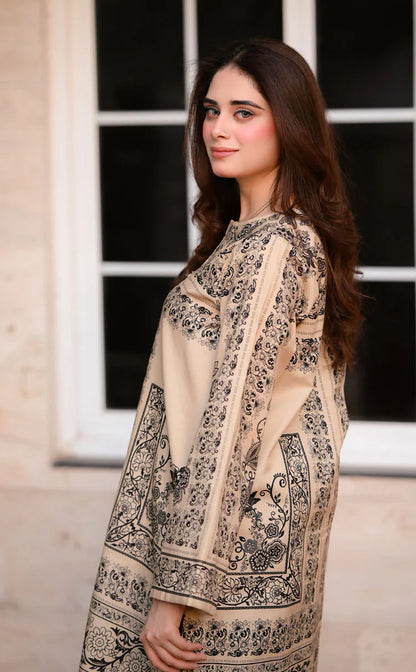 PRINTED CO-ORD SET SKIN-BLACK