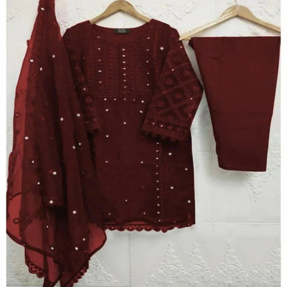 3pc Suit For Women Stitched/ Embroidered 3 pc Suit For Women/Girls