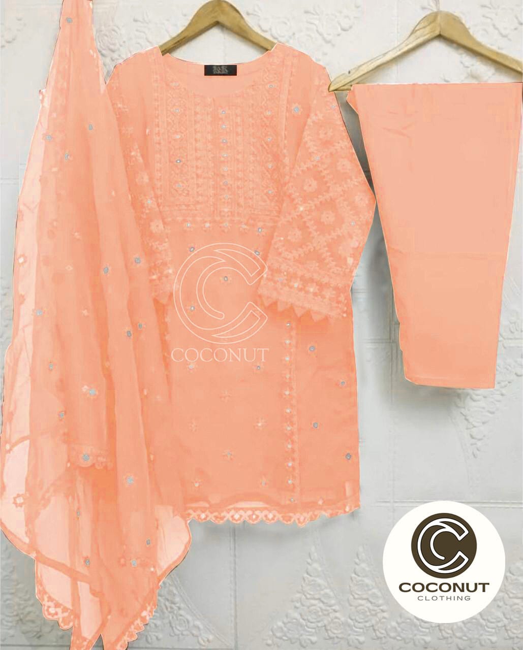 3pc Suit For Women Stitched/ Embroidered 3 pc Suit For Women/Girls