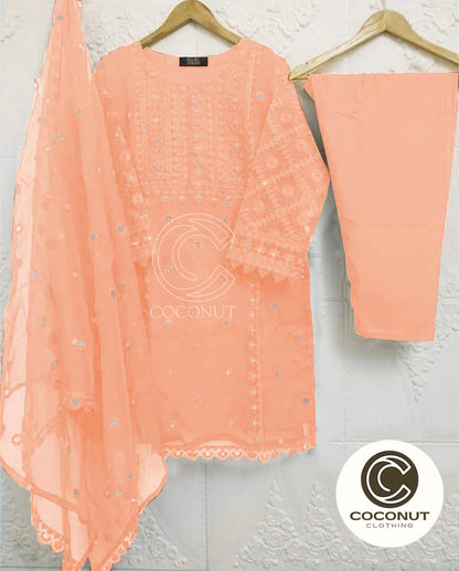 3pc Suit For Women Stitched/ Embroidered 3 pc Suit For Women/Girls