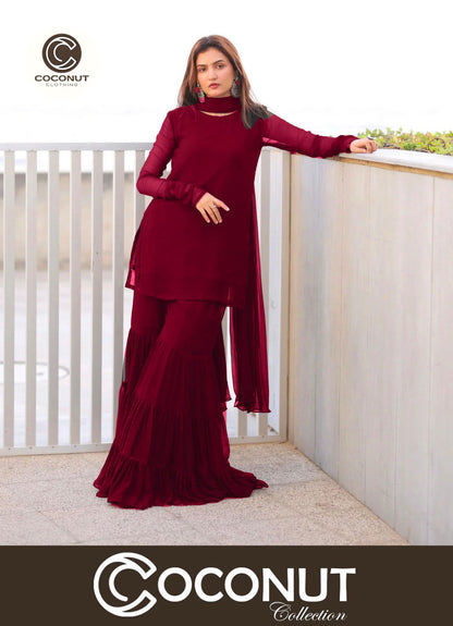 Long Garara style with Short Shirt 3PCs