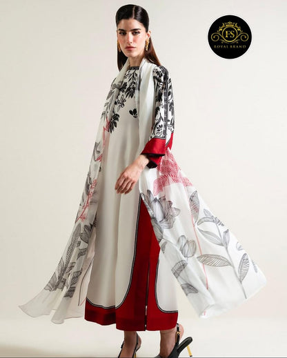 `🌸FUSION VARZAH LONG DIGITAL PRINTED 3PEC🌸`