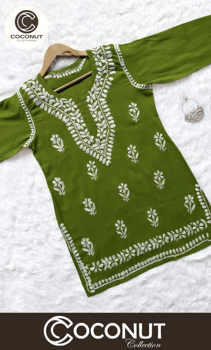 Indian Style Short Embroidered Kurti