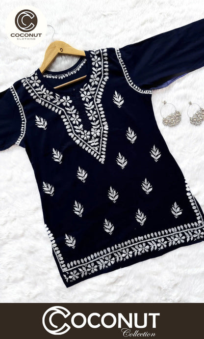 Indian Style Short Embroidered Kurti