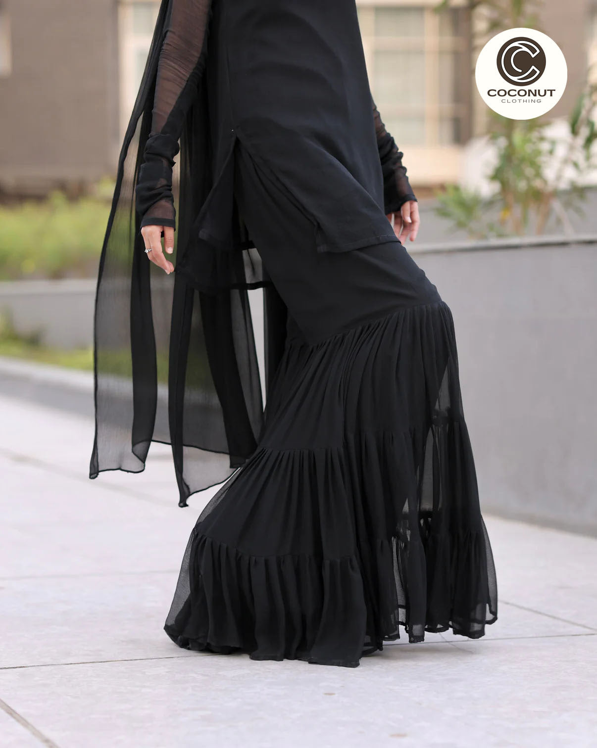 Long Garara style with Short Shirt 3PCs